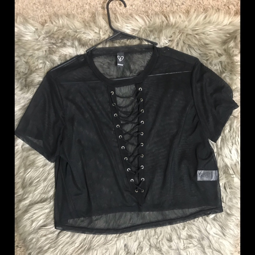 Sheer crop top